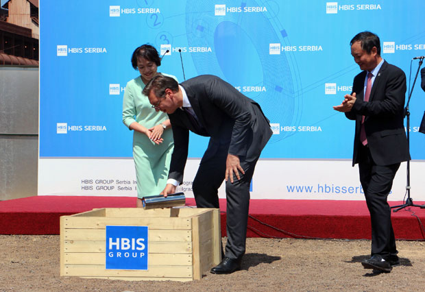 ВУЧИЋ НА ПОЛАГАЊУ ТЕМЕЉЦА ЗА НОВО ПОСТРОЈЕЊЕ У ЖЕЛЕЗАРИ: Велики дан за Србију, Смедерево је моја љубав и мој посао; Инвестиције од 120 милиона долара